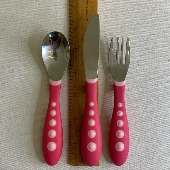 Gerber Lil Trainer 3-Piece Toddler Youth Stainless Flatware Fork Knife Spoon Set - Picture 9 of 9